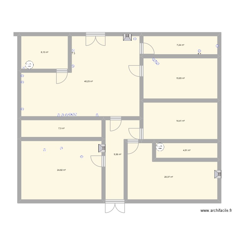 PLAN RESERVE 2. Plan de 10 pièces et 153 m2