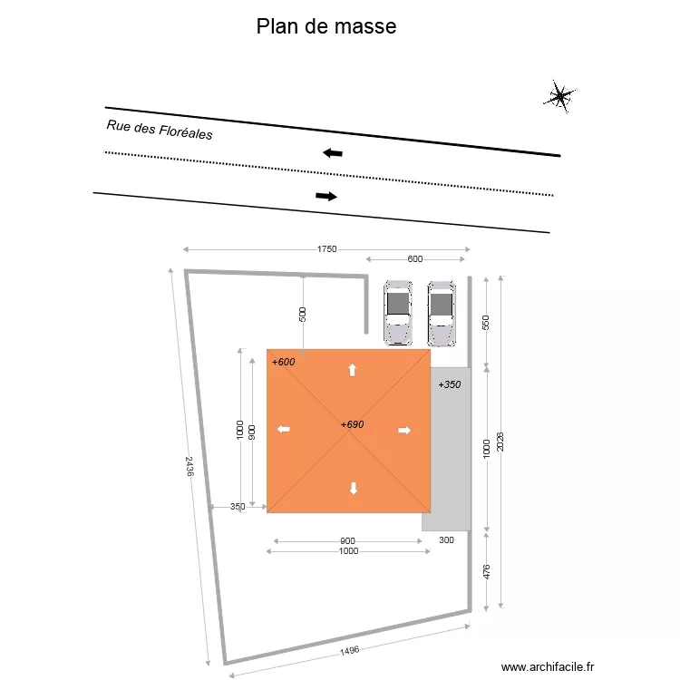Plan de masse. Plan de 
