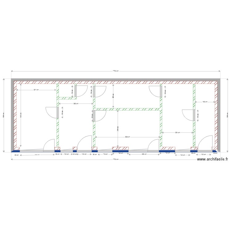 locronan sous sol modifié 5C. Plan de 1 pièce et 86 m2