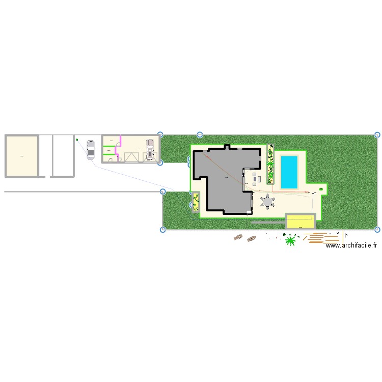 LOCAL ARRIERE ET TECHNIQUE v2. Plan de 11 pièces et 693 m2