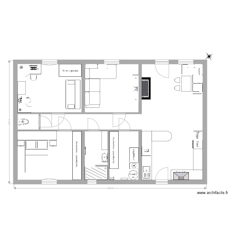 Plan de masse Echelle 50ème parcelle AK 348 Revel 2016. Plan de 0 pièce et 0 m2