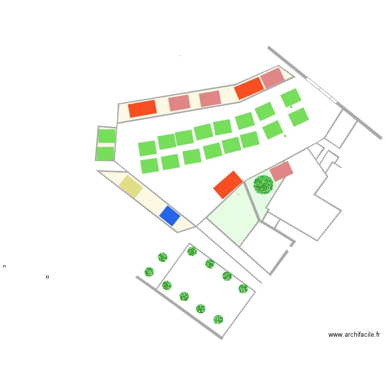 Implantation 2021V3. Plan de 0 pièce et 0 m2