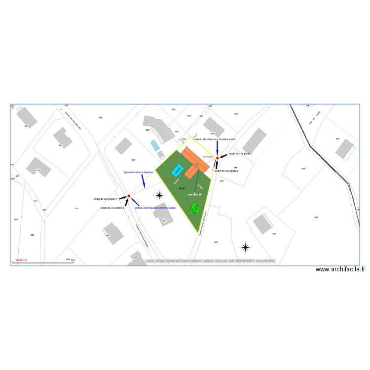 PLAN DE MASSE electricité 3. Plan de 0 pièce et 0 m2