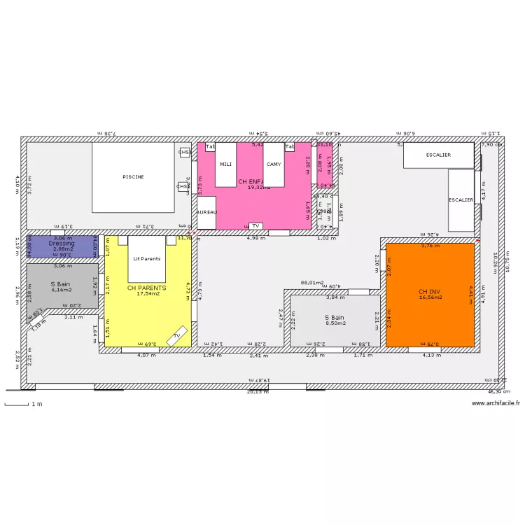 1er etage. Plan de 1er etage. Plan de