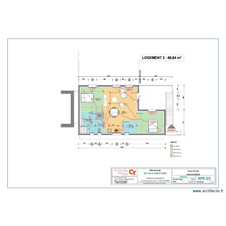 Sabatier R1. Plan de 0 pièce et 0 m2