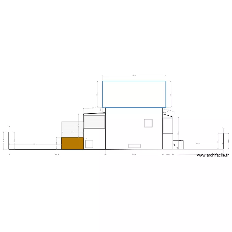 Coupe Apres Travaux. Plan de 