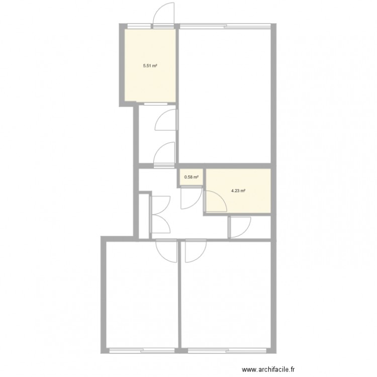 appart gentiane. Plan de 0 pièce et 0 m2