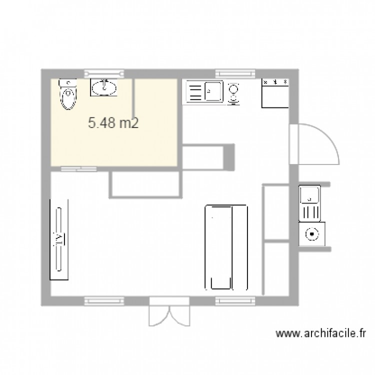 Bungalow norme H 1. Plan de 0 pièce et 0 m2