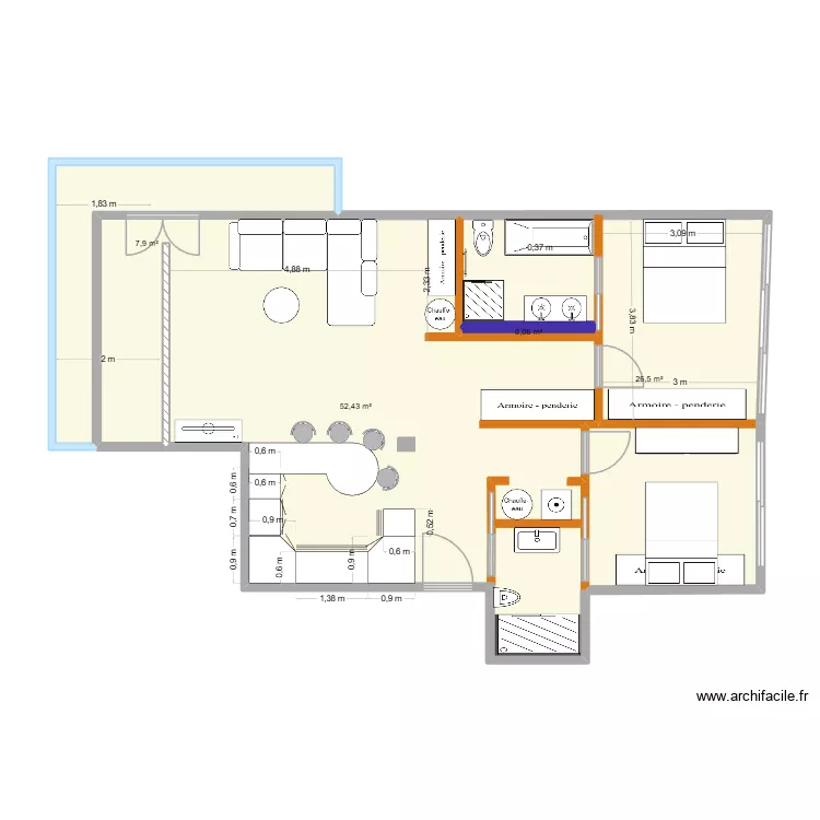 CANNES  ELECTRICITE 110 CM et Haute. Plan de 