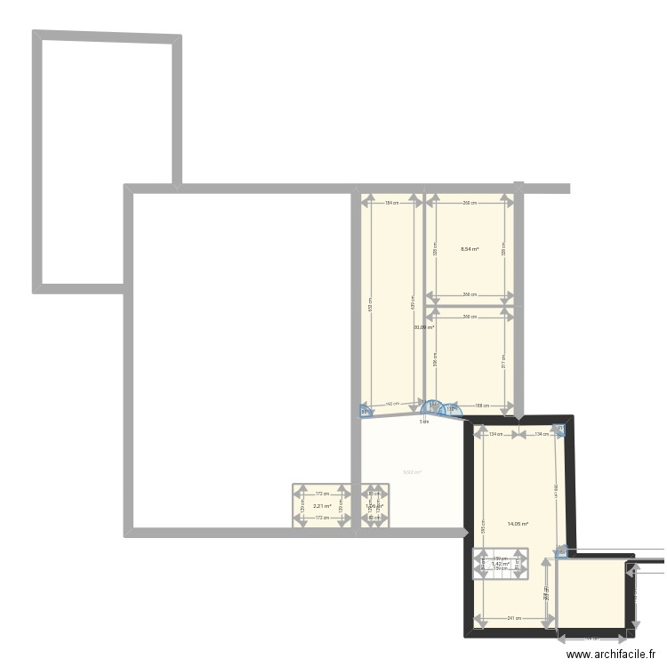 Cabane l parents bb haut plus extension 2. Plan de 0 pièce et 0 m2