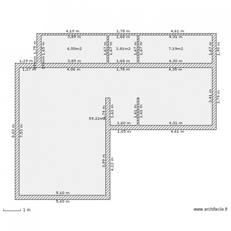 piece a vivre pm1. Plan de 0 pièce et 0 m2