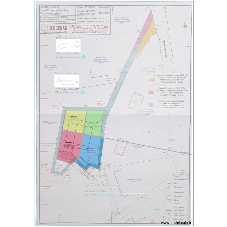 Briscous découpage extérieur 4. Plan de 5 pièces et 2126 m2