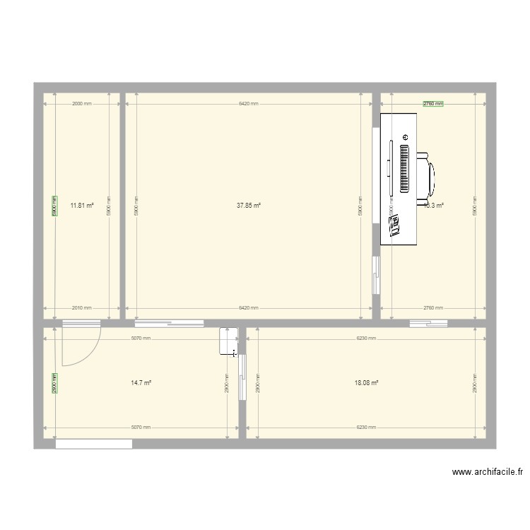 Variante 1 Container INCCI. Plan de 0 pièce et 0 m2