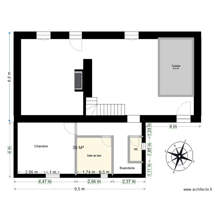  plan maison avec extension 1. Plan de 0 pièce et 0 m2