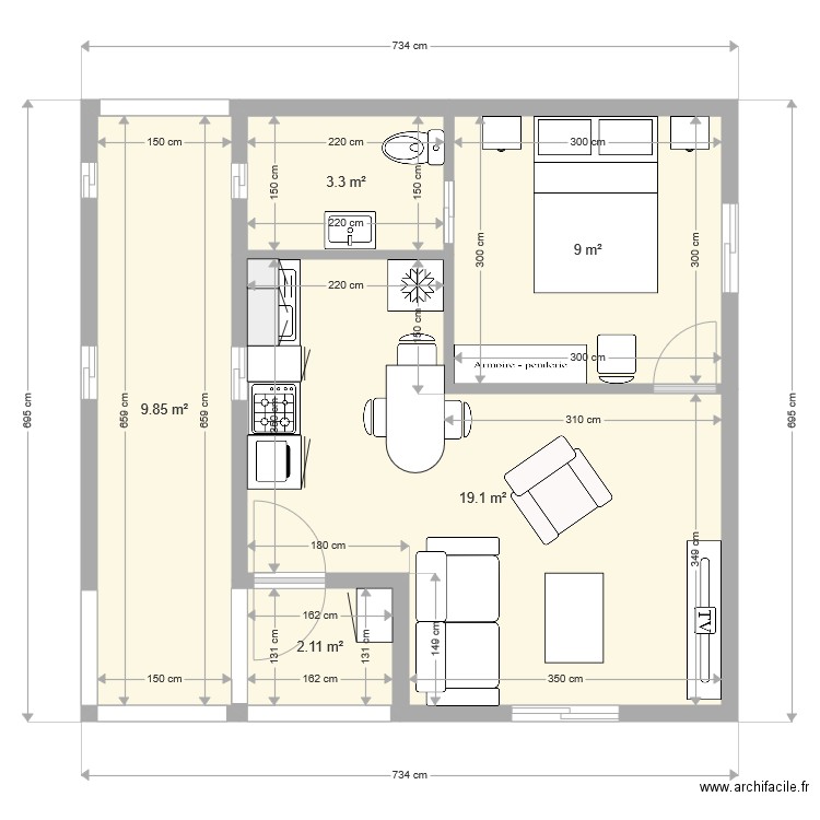 module complexe 2. Plan de 0 pièce et 0 m2