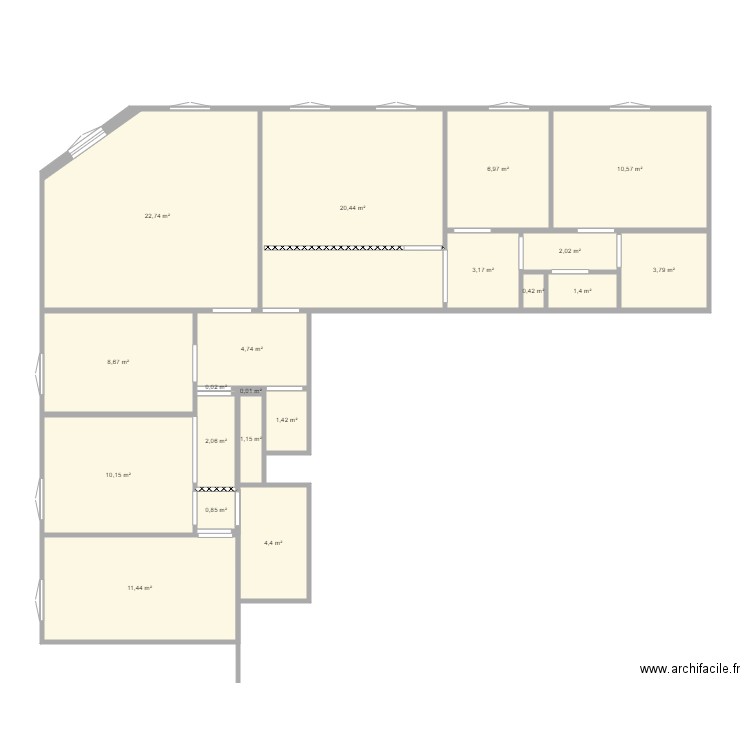 réunion. Plan de 0 pièce et 0 m2