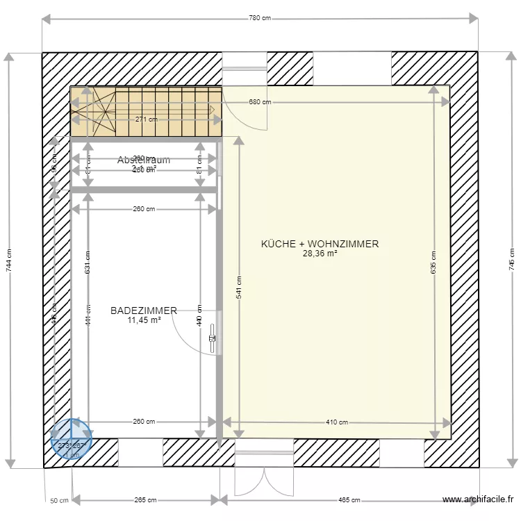 ERDGESCHOSS Mandalenska 13 . Plan de 
