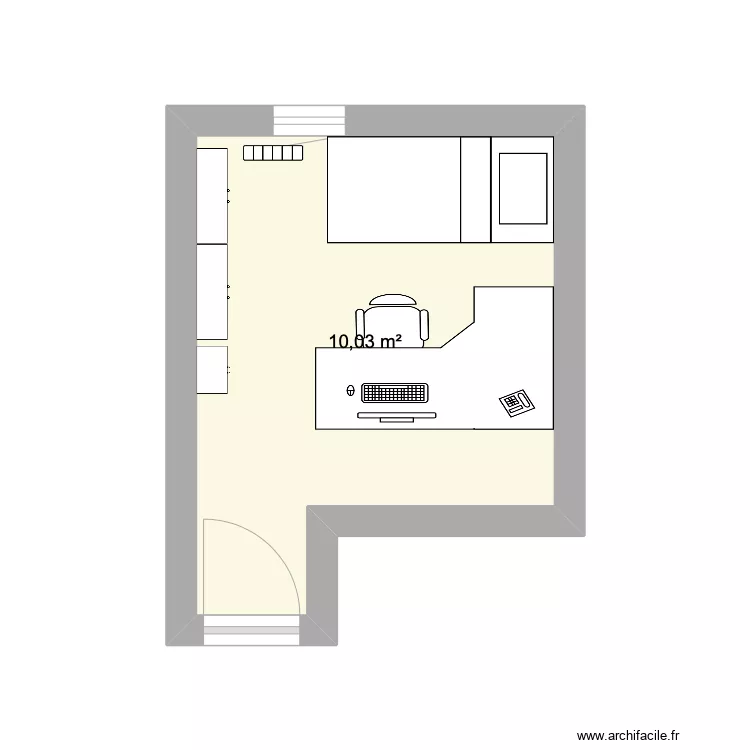 Chambre antony. Plan de 