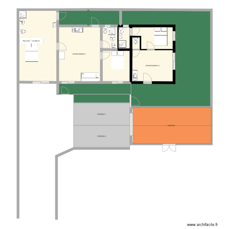 APPART 4. Plan de 0 pièce et 0 m2