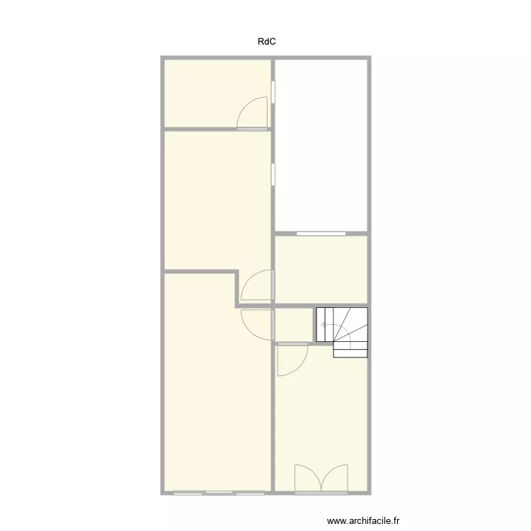 23 longchamps rdc. Plan de 