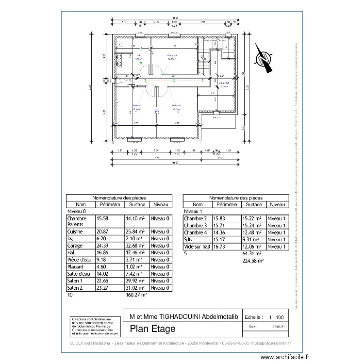 Plan Elec du R1 Tighadouini. Plan de 0 pièce et 0 m2