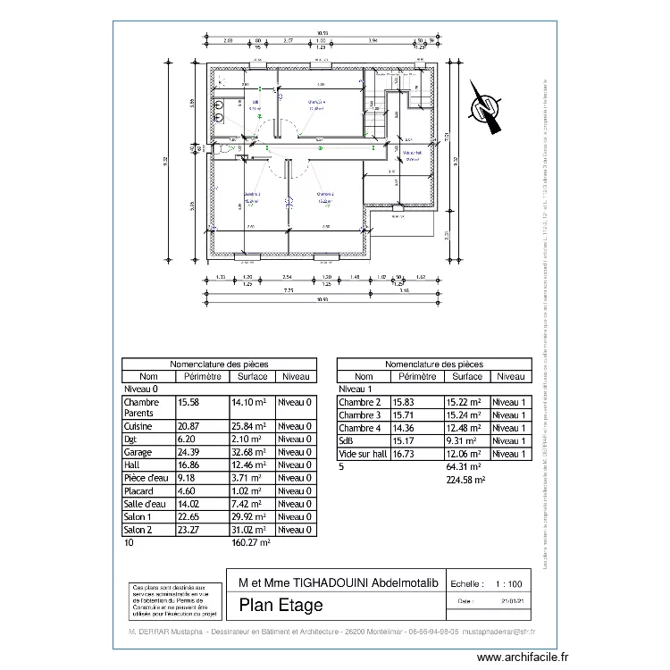 Plan Elec du R1 Tighadouini. Plan de 