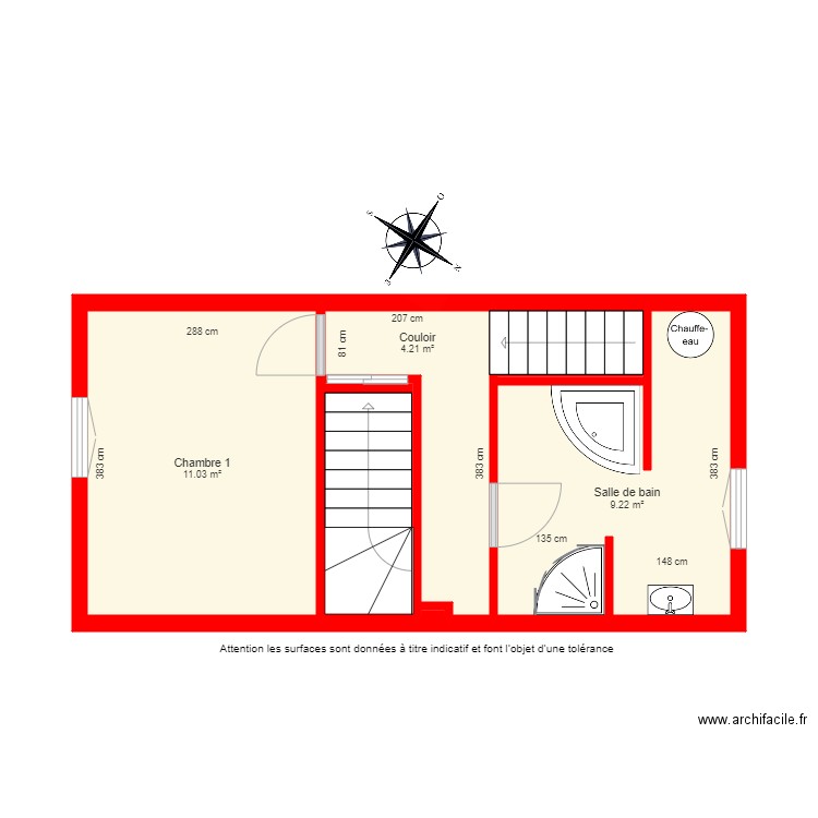 BI5125 1er étage. Plan de 0 pièce et 0 m2