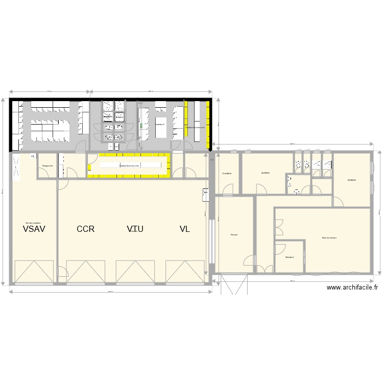 Plan vestiaires 1. Plan de 0 pièce et 0 m2