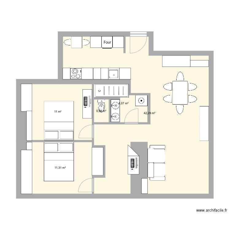 La Roquette 4. Plan de 0 pièce et 0 m2