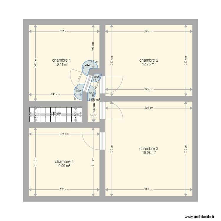 Florifoux 1er étage. Plan de 0 pièce et 0 m2