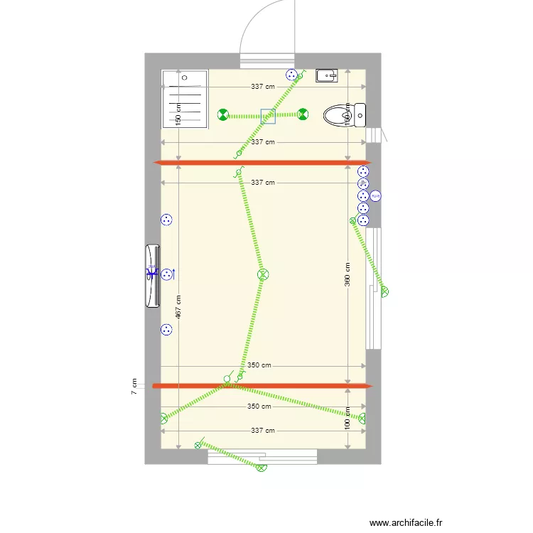 plan electrique AUBE. Plan de 