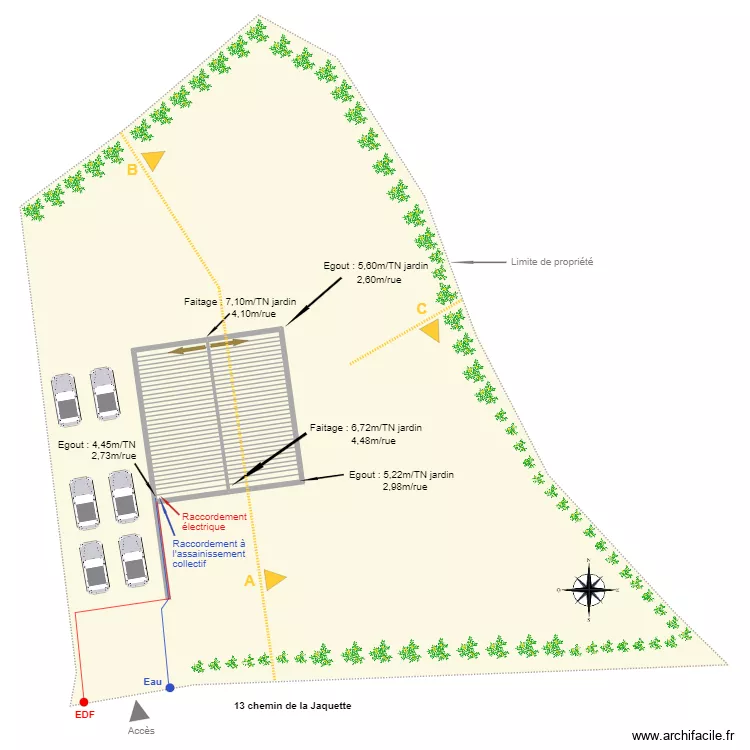 PC 2 existant. Plan de 