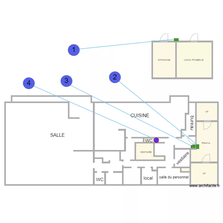 MC DO BOURG ACHARD. Plan de 