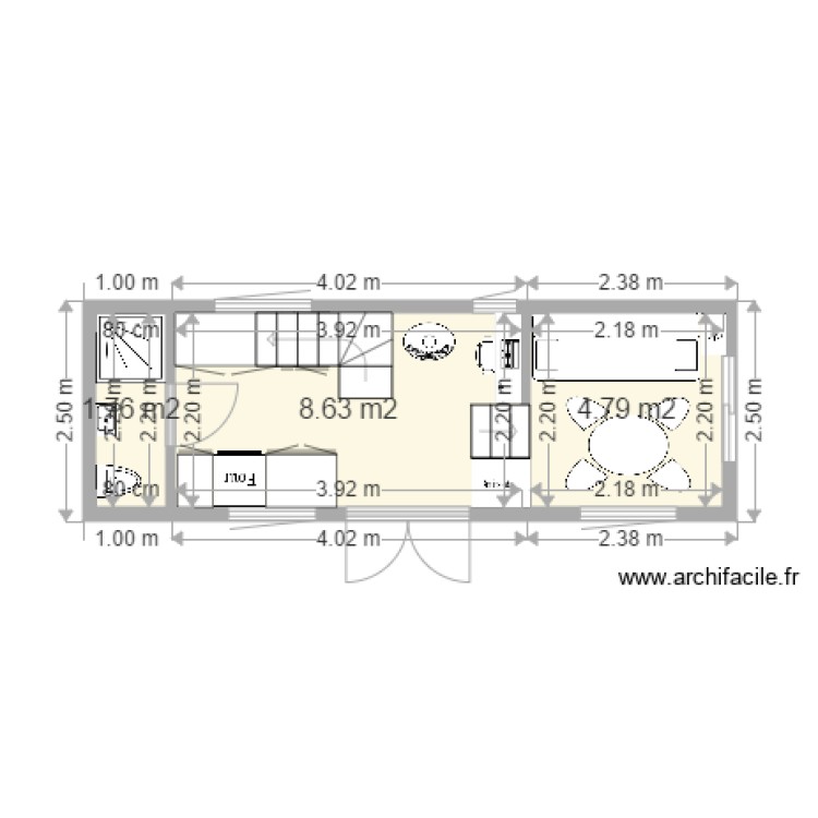 plan tiny 4pers. Plan de 0 pièce et 0 m2