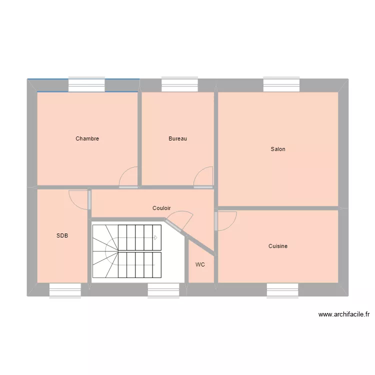 TIPHINE R+1 Projet. Plan de 