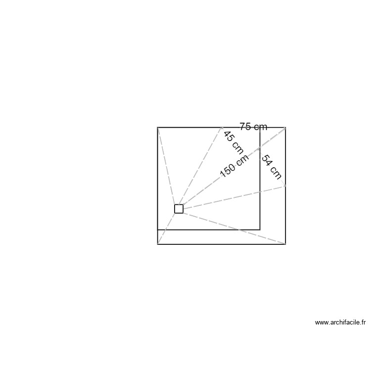 receveur douche. Plan de 0 pièce et 0 m2