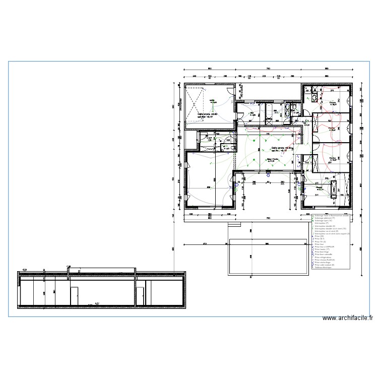 salah unifilaire 130121. Plan de 0 pièce et 0 m2