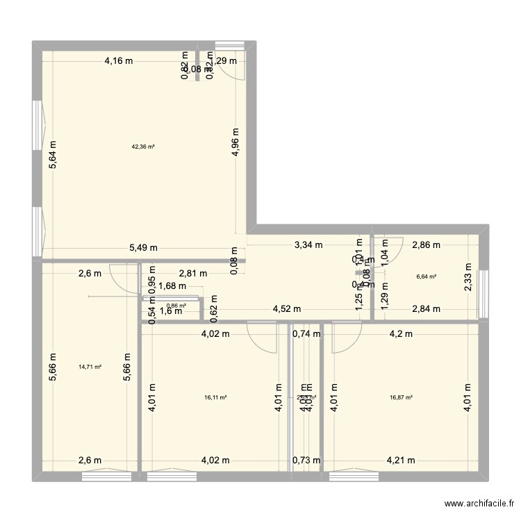 plan local toanui tattoo. Plan de 7 pièces et 101 m2