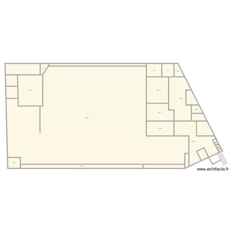 CARREFOUR market FLEURUS. Plan de 15  et 794 m²