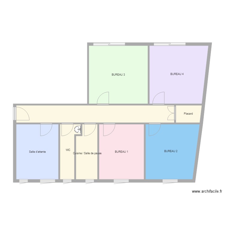 23 bvd musée. Plan de 9 pièces et 90 m2