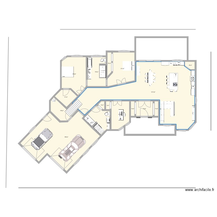 ranch. Plan de 0 pièce et 0 m2