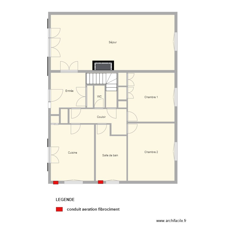 peupliers rdc . Plan de 0 pièce et 0 m2