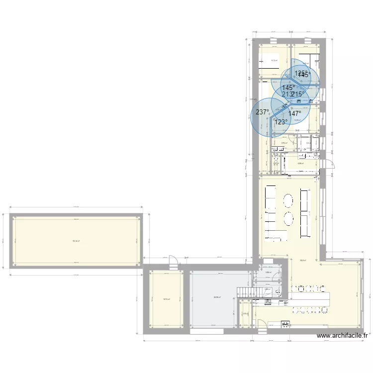 maison flowers. Plan de 