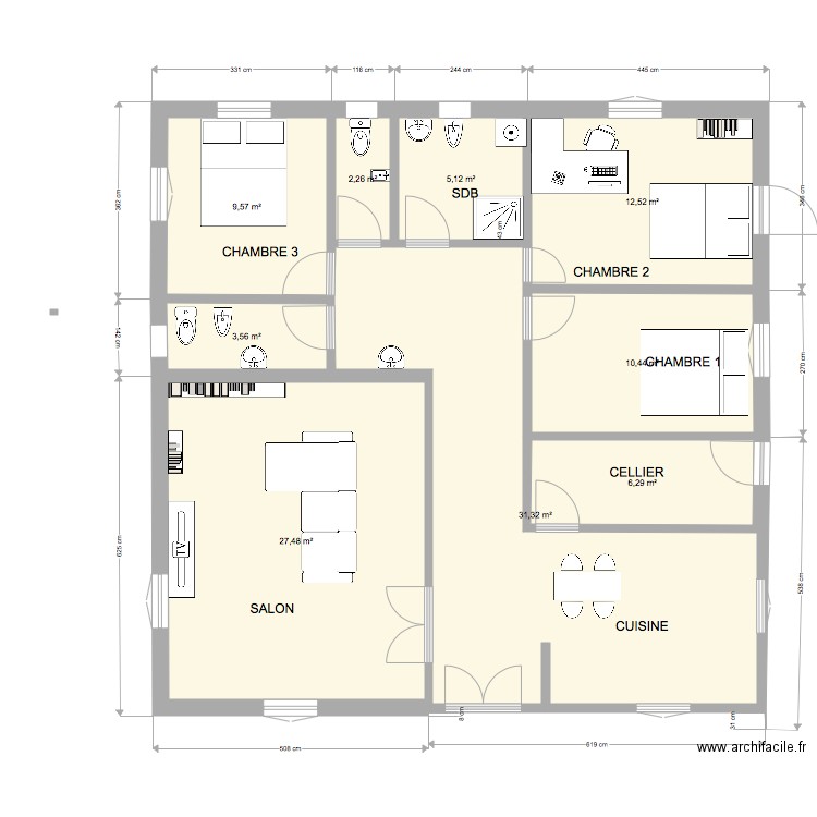 Plan Salah V4. Plan de 0 pièce et 0 m2