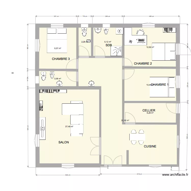 Plan Salah V4. Plan de 