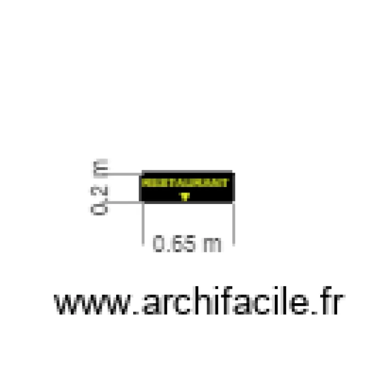restaurant. Plan de 