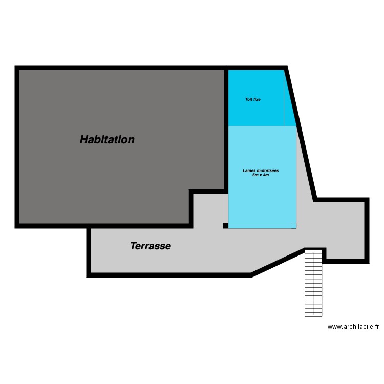 Vue dessus V3. Plan de 0 pièce et 0 m2