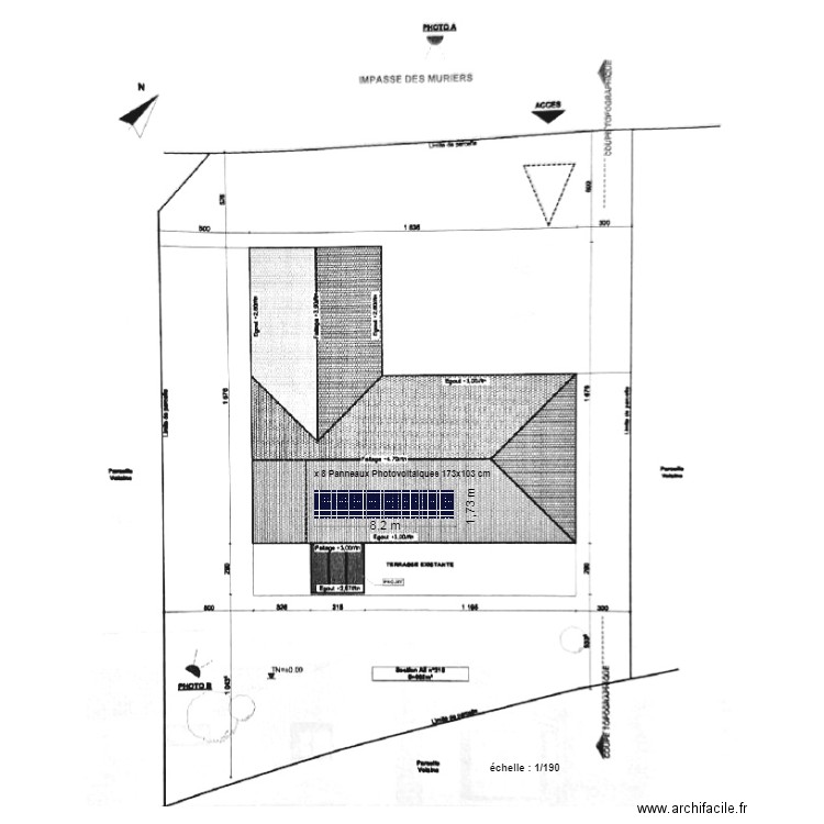 plan de masse JP. Plan de 0 pièce et 0 m2