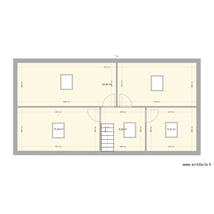 MATHILDE BILLIOTI. Plan de 4 pièces et 66 m2