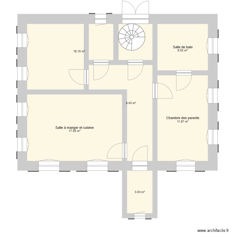 Rez de chaussée. Plan de 0 pièce et 0 m2